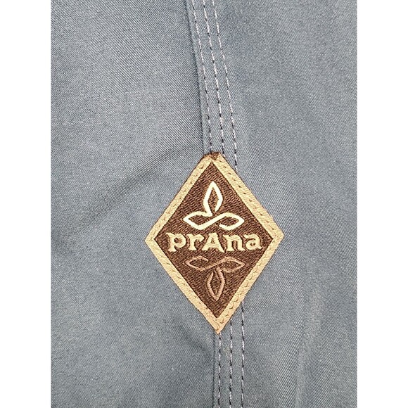 Prana Mojo Shorts Men's XXL Blue Elastic Waist Performance Quick‎ Dry Hiking 10" - Picture 4 of 6